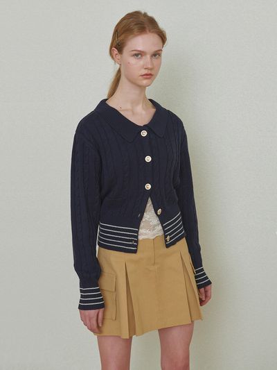Hackesch Marina Cardigan _ Navy