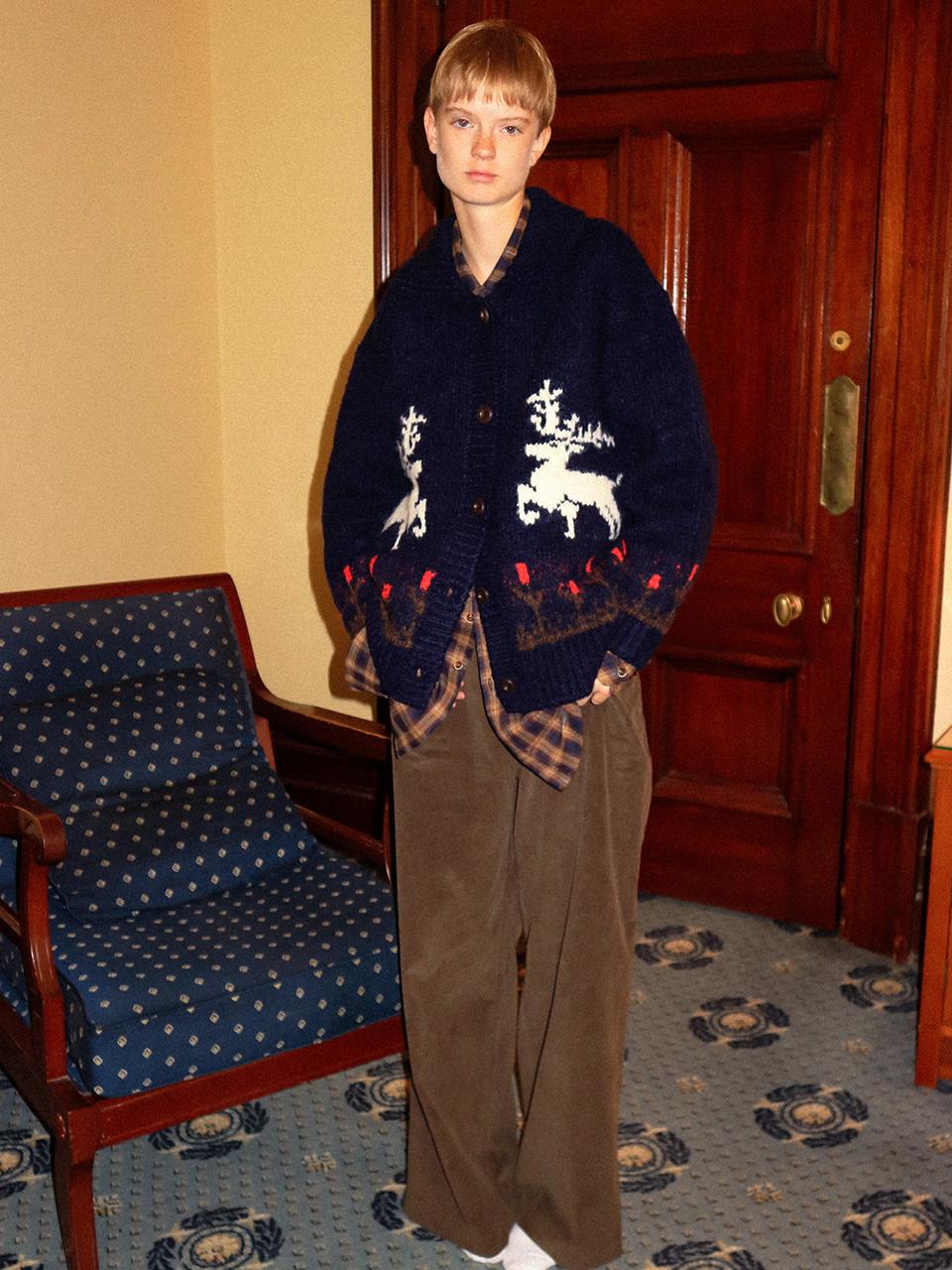 Hackesch Merry Cardigan_Navy