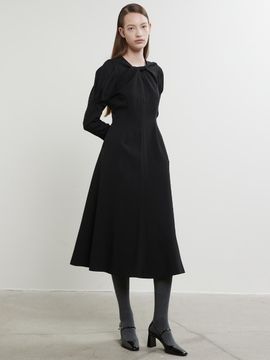 HAE BY HAEKIM Twist Puff Dress_Black
