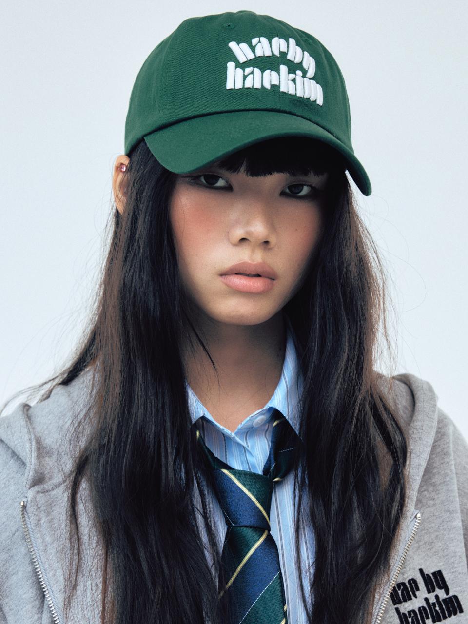 HAE BY HAEKIM Washed Cotton Unisex Logo Ball Cap