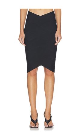 HAELO HAELO Bandage Weave Midi Skirt