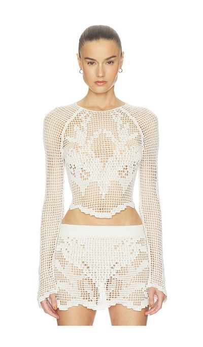HAELO HAELO Crochet LS Top