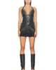 HAELO HAELO Gradient Studded Mini Dress - 1