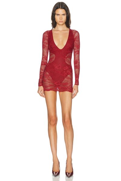 HAELO HAELO Lace Veiled Mini