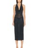 HAELO HAELO Layered Cowl Neck Hotfix Dress - 1