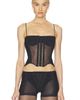 HAELO HAELO Layered Lace Up Corset Top - 1