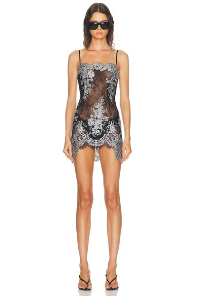 HAELO HAELO Metallic Slip Dress