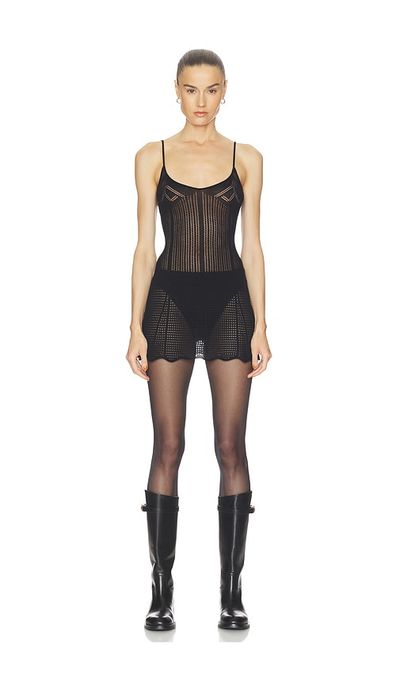 HAELO HAELO Pointelle Mini Dress