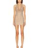 HAELO HAELO Rhinestone Halter Mini Dress - 1
