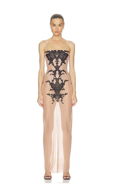 HAELO HAELO Wing Lace Corset Dress