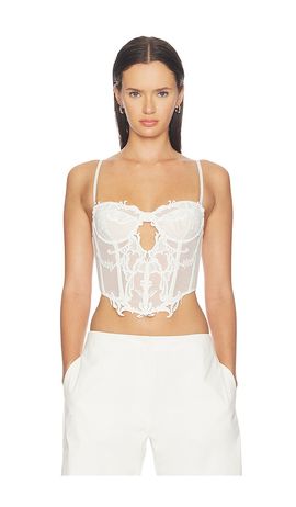 HAELO HAELO Wing Lace Crop Corset