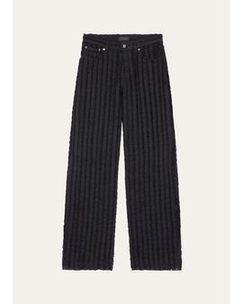 HAIKURE Bethany Striped Wide-Leg Pants