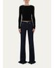 HAIKURE Chewy Mid-Rise Flared Slit Jeans - 2