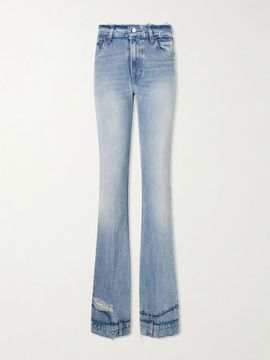 HAIKURE Flora distressed mid-rise flared jeans