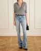 HAIKURE Flora distressed mid-rise flared jeans - 2