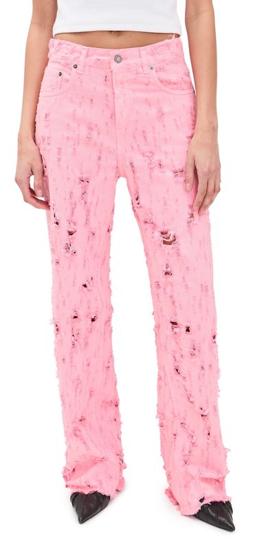 HAIKURE HAIKURE Bonnie Bull Destroyed Jeans Flamingo