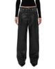 Haikure Haikure Bonnie Leather High Rise Straight Jeans in Hedwig Black - 1