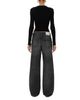 Haikure Haikure Bonnie Leather High Rise Straight Jeans in Hedwig Black - 3
