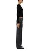 Haikure Haikure Bonnie Leather High Rise Straight Jeans in Hedwig Black - 4