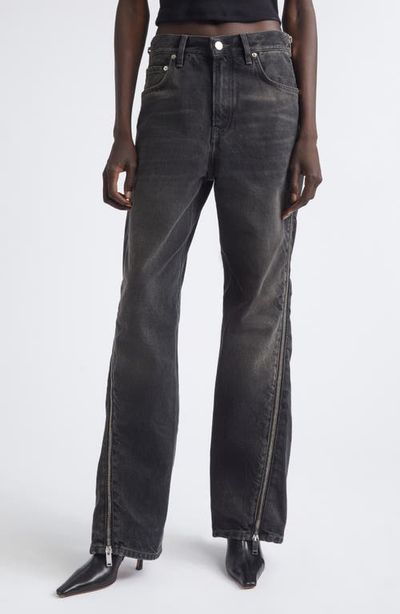 Haikure Haikure Bonnie Zip Distressed Straight Leg Jeans