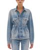 Haikure Haikure Clay Broken Jean Jacket in Celestial - 1