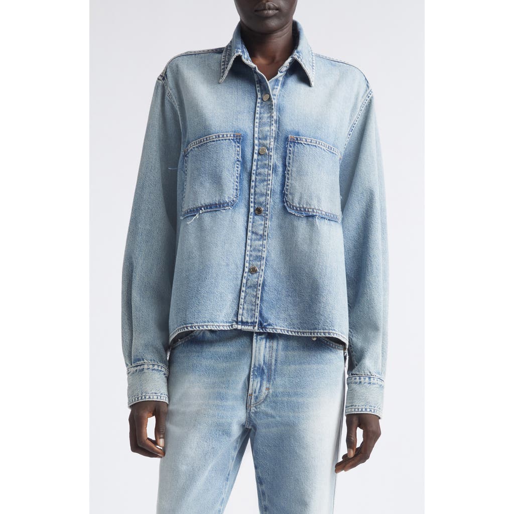 Haikure Haikure Emma Distressed Denim Shirt Jacket