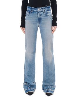 Haikure Haikure Floral Cut Mid Rise Jeans in Pollock