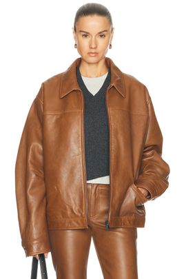 Haikure Haikure Jocelyn Cropped Silky Leather Jacket