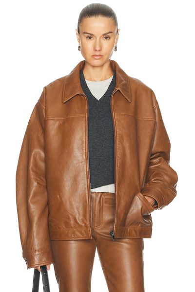 Haikure Haikure Jocelyn Cropped Silky Leather Jacket