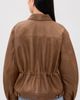 HAIKURE HAIKURE Jocelyn Cropped Silky Leather Jacket Tan - 3