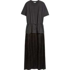 Haikure Haikure Joopy Drawstring Waist Mixed Media T-Shirt Dress