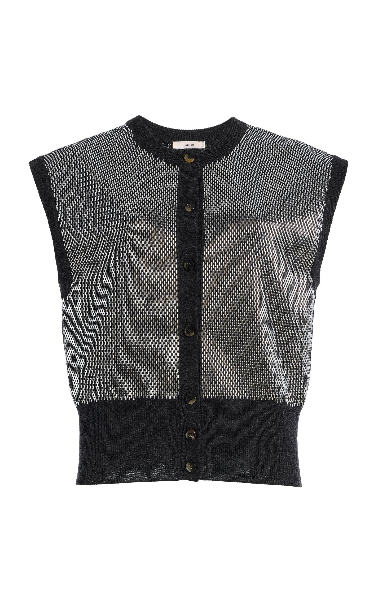 HAIKURE HAIKURE Kirby Embellished Wool Top Silver M