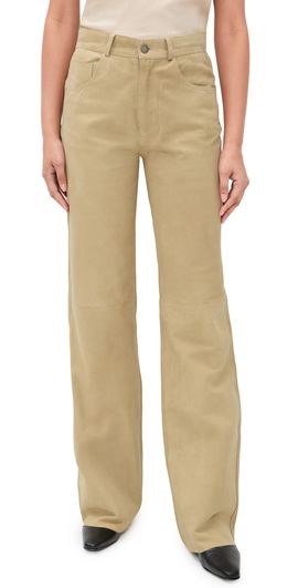 HAIKURE HAIKURE Korea Suede Pants Beige