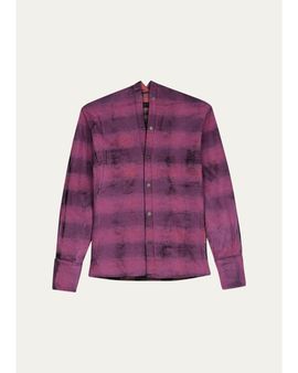HAIKURE Shona Check-Print Cotton Shirt
