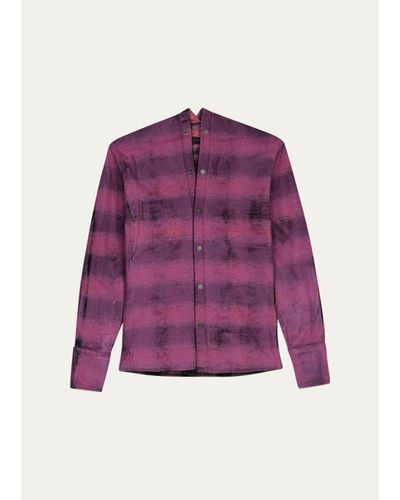 HAIKURE Shona Check-Print Cotton Shirt
