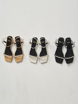 Hailey HJ23033 Embellished Flat Sandals_ 3 colors
