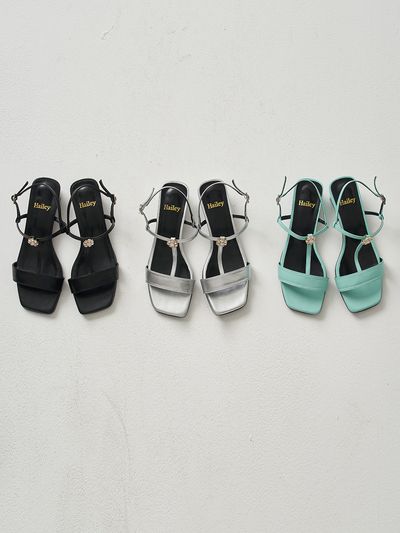 Hailey HJ23034 T-Strap Sandals _3 Colors