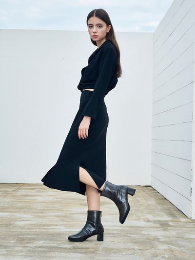 Hailey HJ Dark Grey boots 6cm 210091