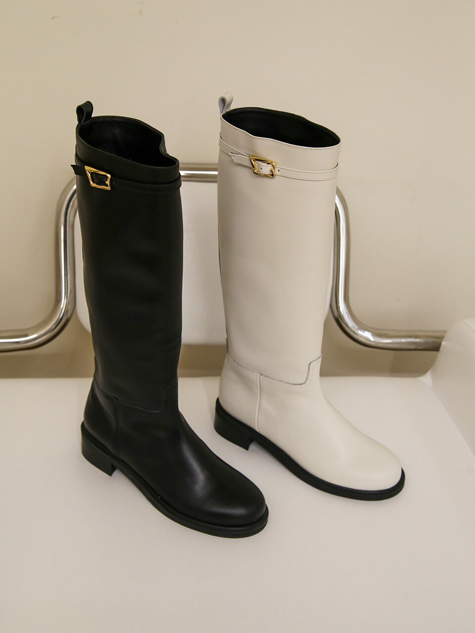Hailey Long Strap Boots (2 Colors)
