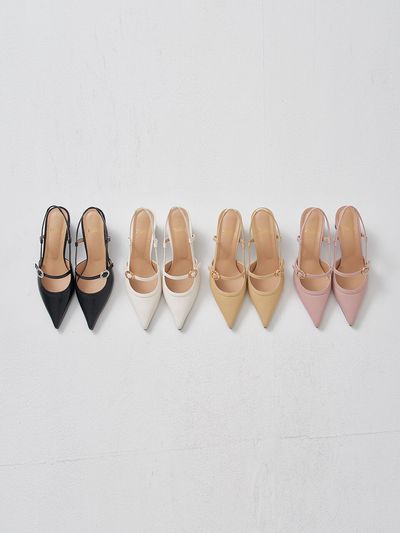 Hailey Slingback Pumps HJ23011_4 Colors