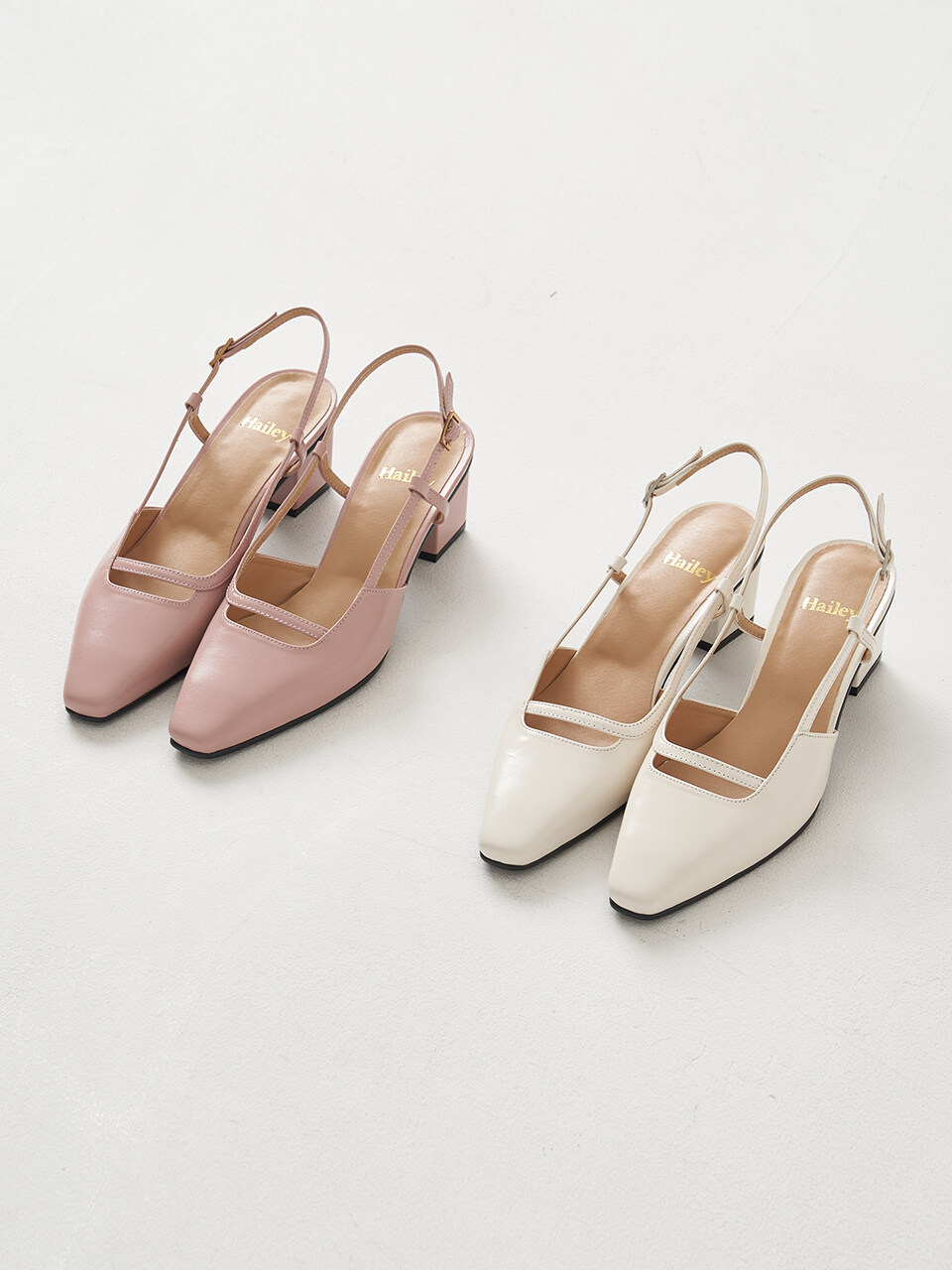 Hailey Square Strap Slingback_3 colors