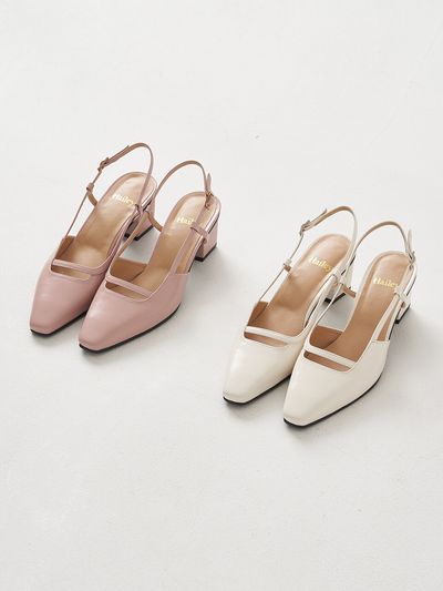 Hailey Square Strap Slingback_3 colors