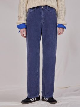 HAINT Belle Corduroy Wide Pants _ Navy