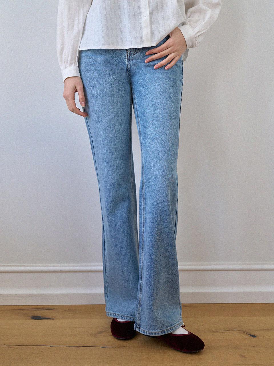 HAINT Cotton Semi Boot-Cut Classic Denim