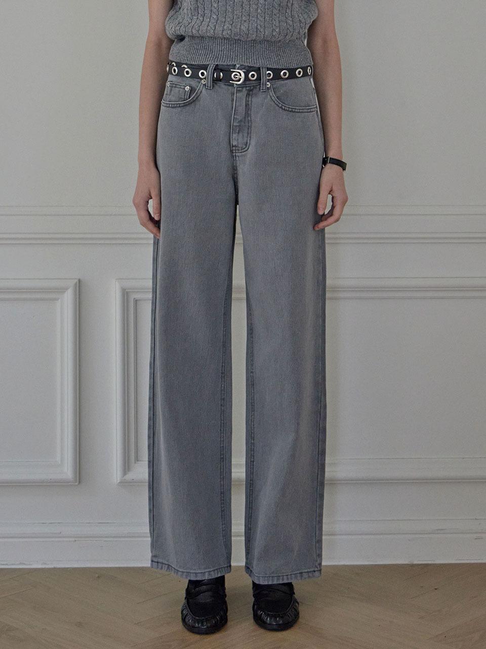 HAINT MILES OVER WIDE PANTS_4COLORS_GRAY