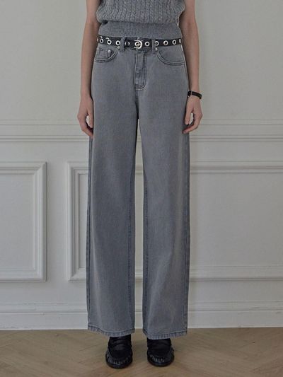 HAINT MILES OVER WIDE PANTS_4COLORS_GRAY