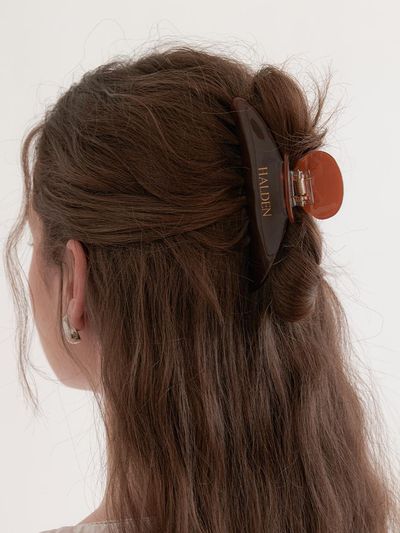 halden Classic Hair Claw Clip (H027) [Brown]