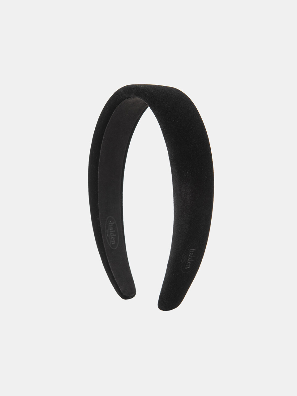 halden Emboss Logo Velvet Hairband_Black