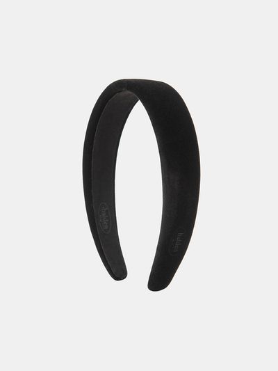 halden Emboss Logo Velvet Hairband_Black