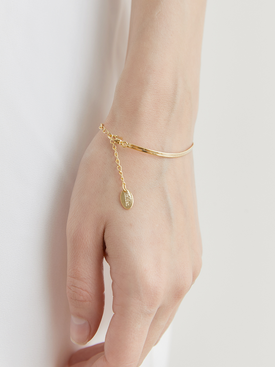 halden Flat Chain Bracelet_Gold